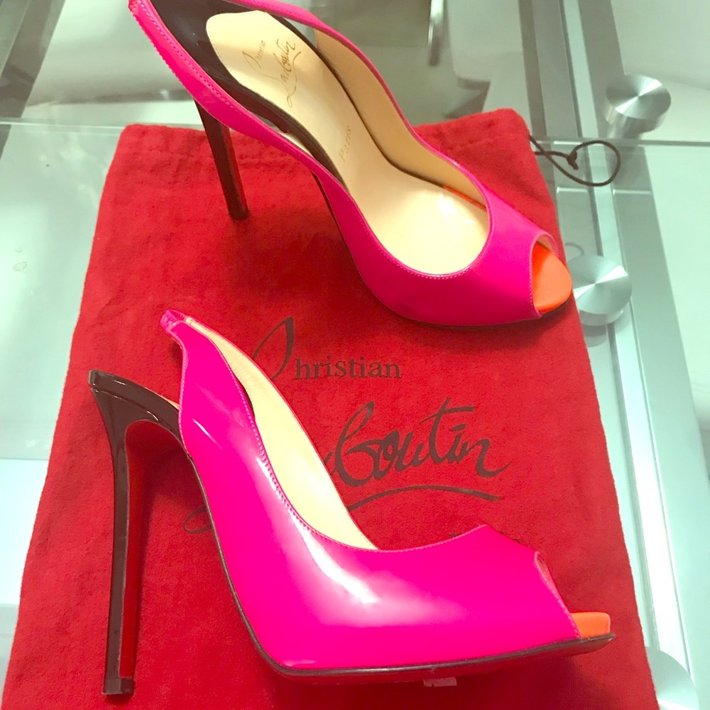 Tri-Color Christian Louboutin Flo Sling
